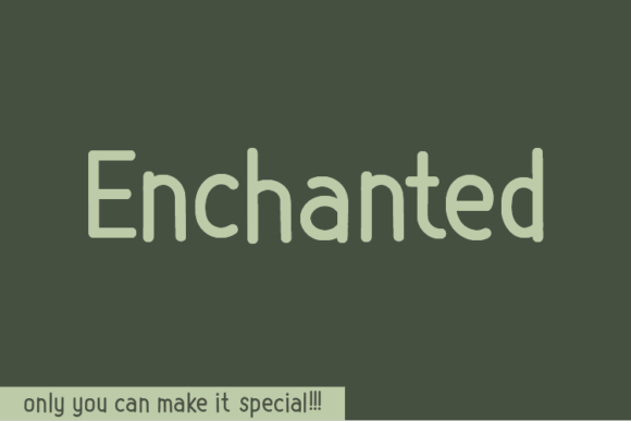 Enchanted Font Poster 1