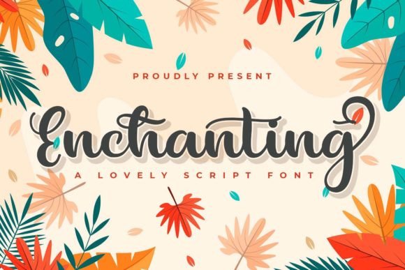 Enchanting Font Poster 1