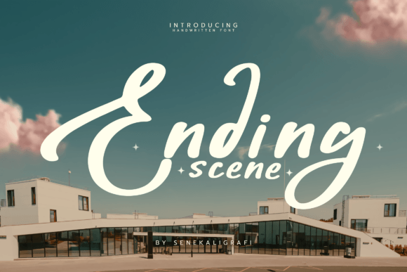 Ending Scene Font Poster 1