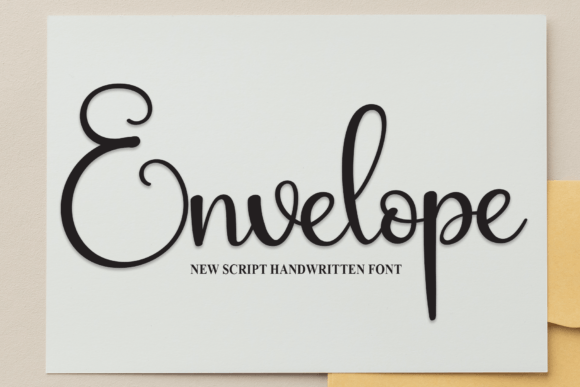 Envelope Font Poster 1
