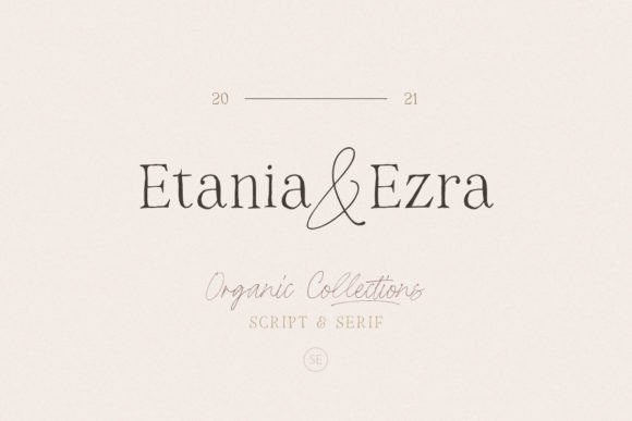 Etania & Ezra Font Poster 1
