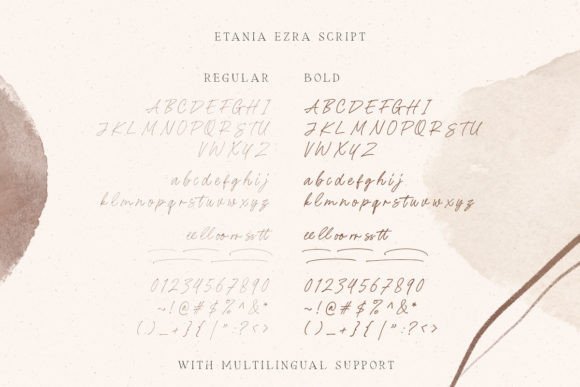 Etania & Ezra Font Poster 11