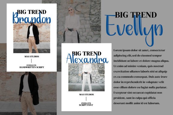 Evellyn Font Poster 2