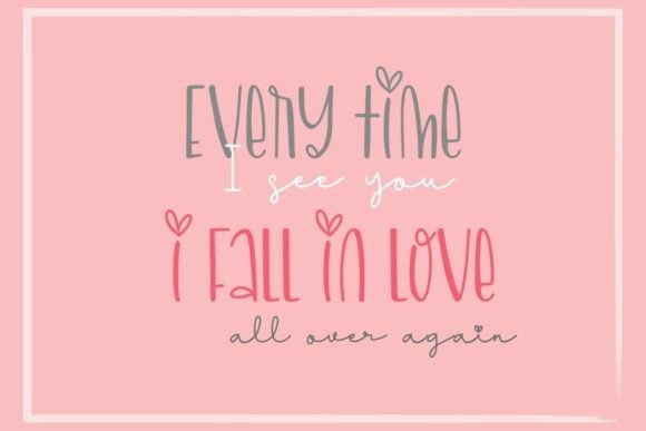 Excites Valentine Duo Font Poster 2