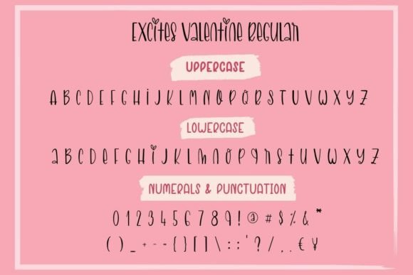 Excites Valentine Duo Font Poster 6