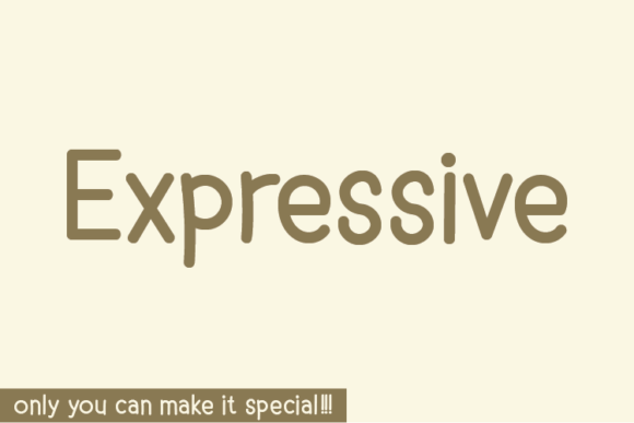 Expressive Font Poster 1