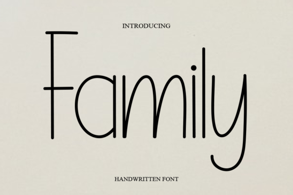 Family Font Family Font Poster 1