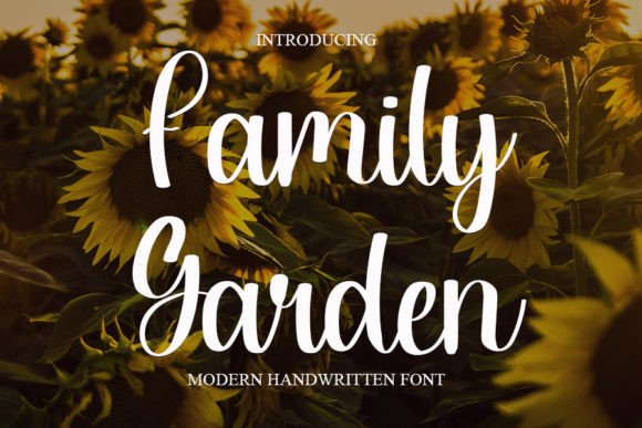 Family Garden Font Poster 1