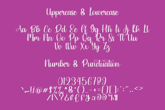 Family Garden Font Poster 5