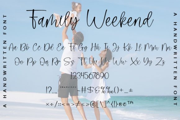 Family Weekend Font Poster 7