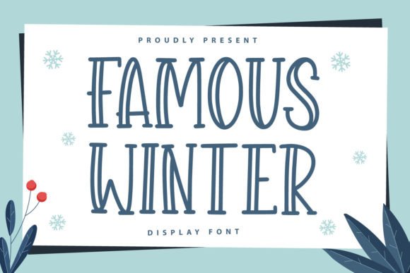 Famous Winter Font Poster 1