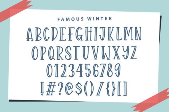 Famous Winter Font Poster 3