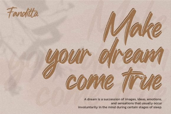 Fanditta Font Poster 2