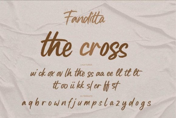 Fanditta Font Poster 7
