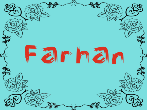 Farhan Font Poster 1
