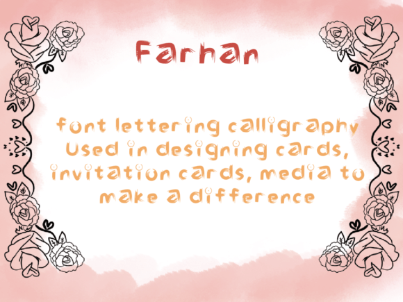 Farhan Font Poster 2