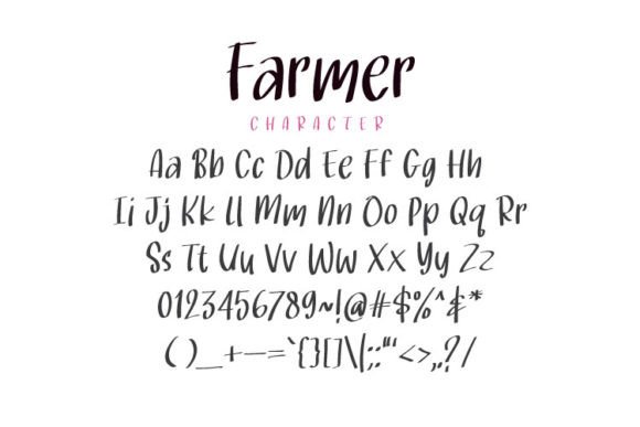 Farmer Font Poster 2