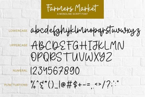 Farmer Market Font Poster 7