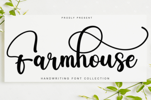 Farmhouse Font Poster 1