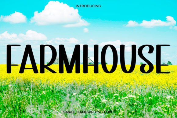 Farmhouse Font Poster 1