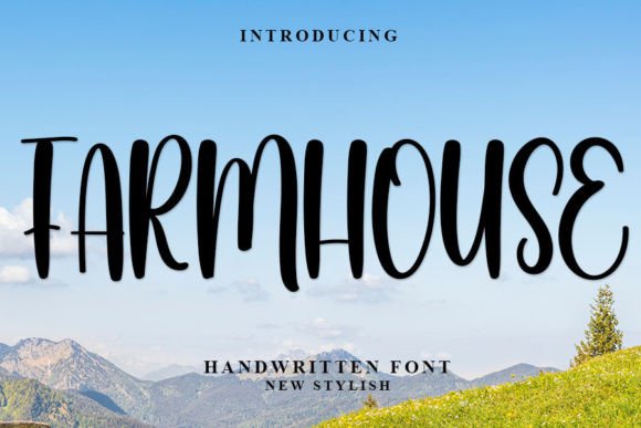 Farmhouse Font Poster 1