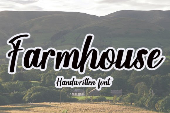 Farmhouse Font Poster 1