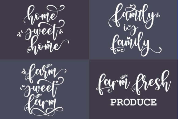 Farmhouse Font Poster 2