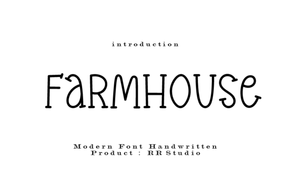 Farmhouse Font Poster 1