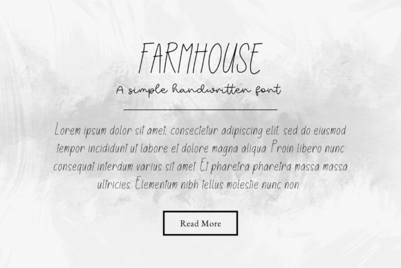Farmhouse Font Poster 5