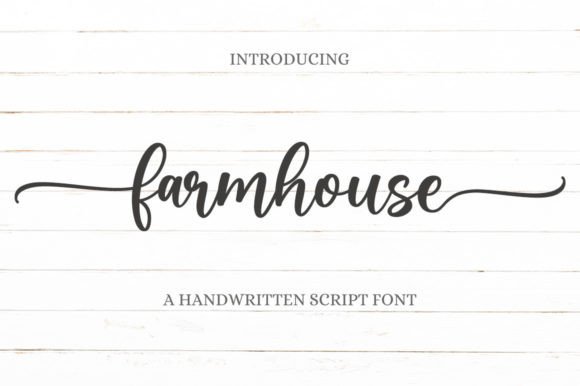 Farmhouse Font Poster 1