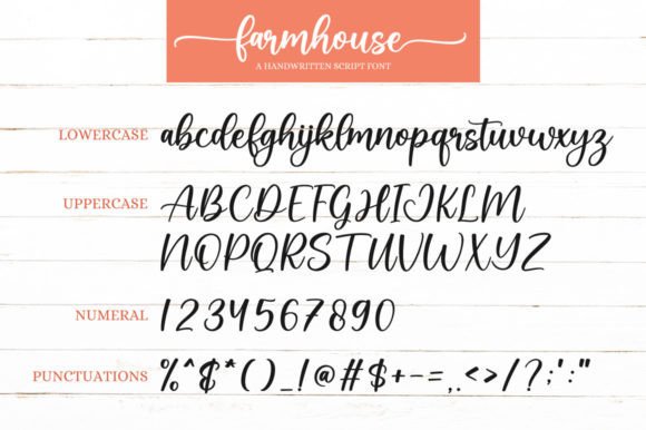 Farmhouse Font Poster 7