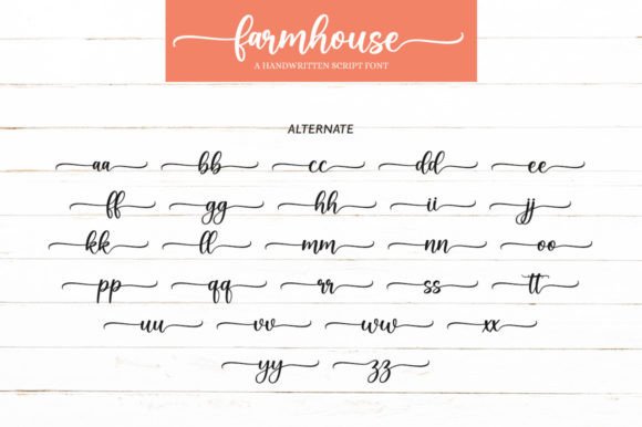 Farmhouse Font Poster 8