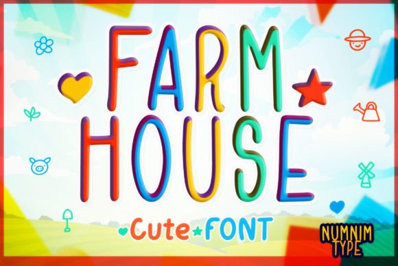 Farmhouse Font Poster 1