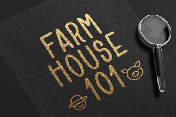 Farmhouse Font Poster 3