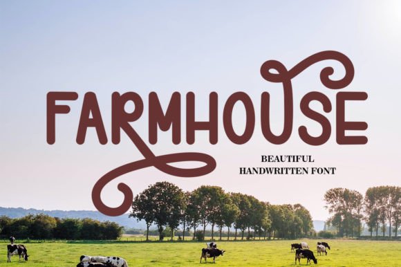 Farmhouse Font Poster 1