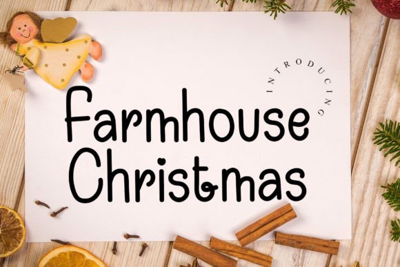 Farmhouse Christmas Font Poster 1