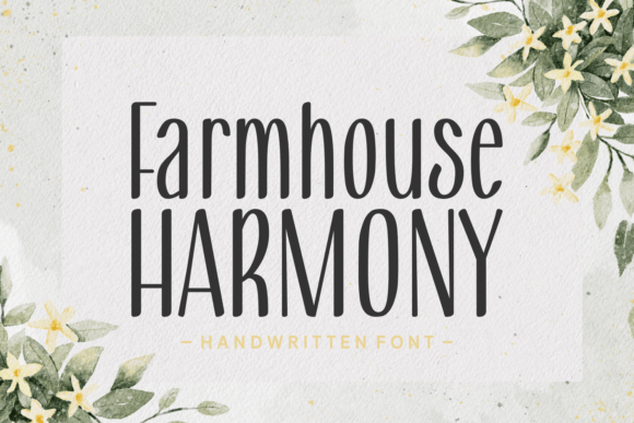 Farmhouse Harmony Font Poster 1