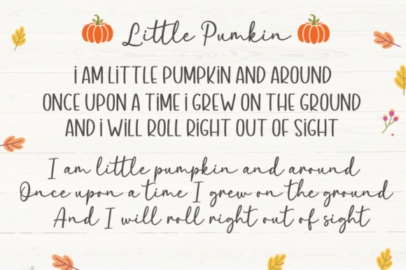 Farmhouse Pumpkin Font Poster 10