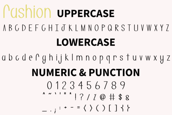 Fashion Font Poster 5