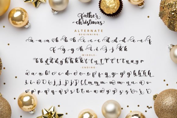 Father Christmas Font Poster 11