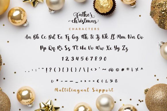 Father Christmas Font Poster 10