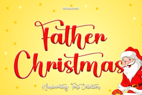 Father Christmas Font Poster 1