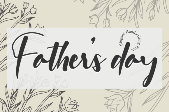 Fathers Day Font Poster 1