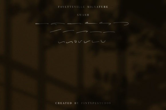 Fayetteville Signature Font Poster 10