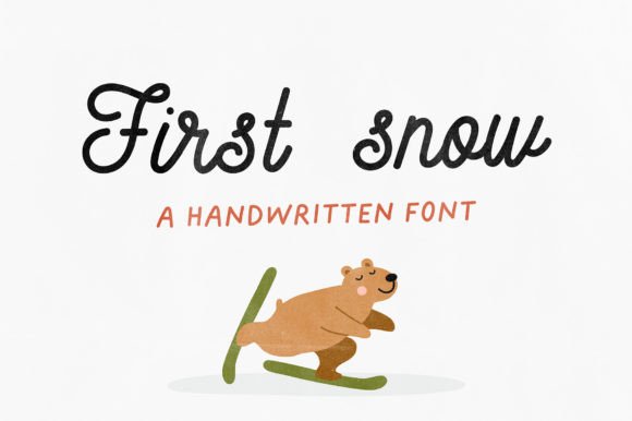 First Snow Font Poster 1