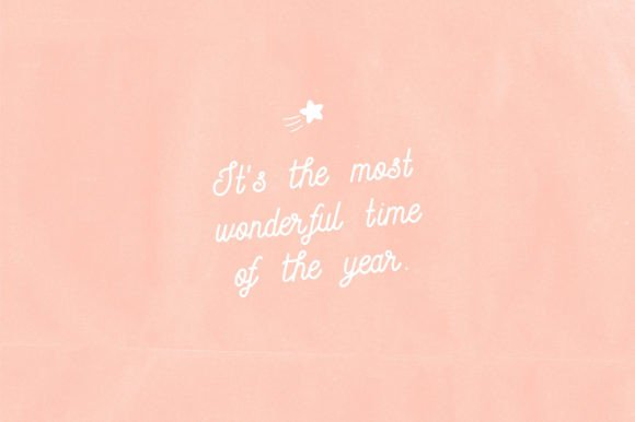 First Snow Font Poster 3