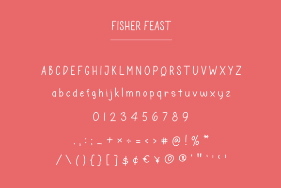 Fisher Feast Font Poster 7
