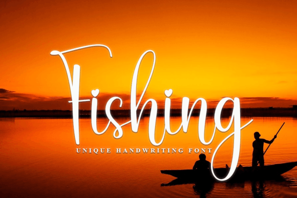 Fishing Font Poster 1