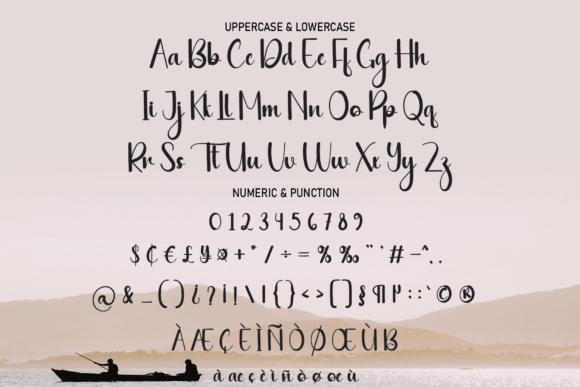 Fishing Beach Font Poster 7