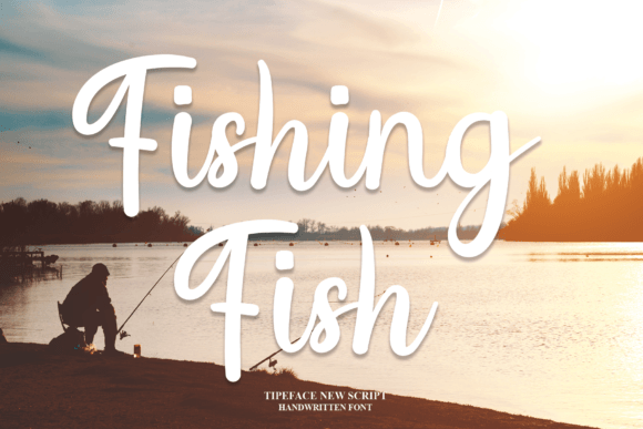 Fishing Fish Font Poster 1